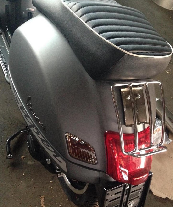Portapacchi posteriore anni '70 per Vespa GTS/GTV/GT 125-300cc 4T LC, cromato