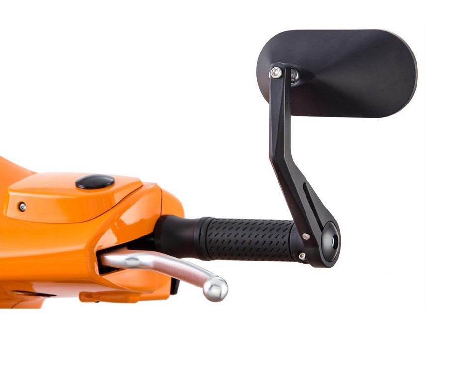 Specchietto per manubrio AGILA per Vespa destra o sinistra, nero