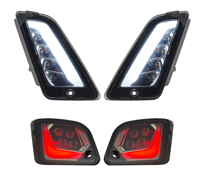 Kit indicatori di direzione anteriori e posteriori per Vespa GTS/GTS Super/GTV 125-300cc ('14-), colorati