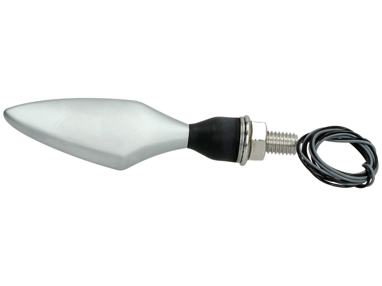 Indicatore Kellermann, rombo, acciaio, LED, VL/HR, 12 V, cromo opaco, M8x20, omologato E