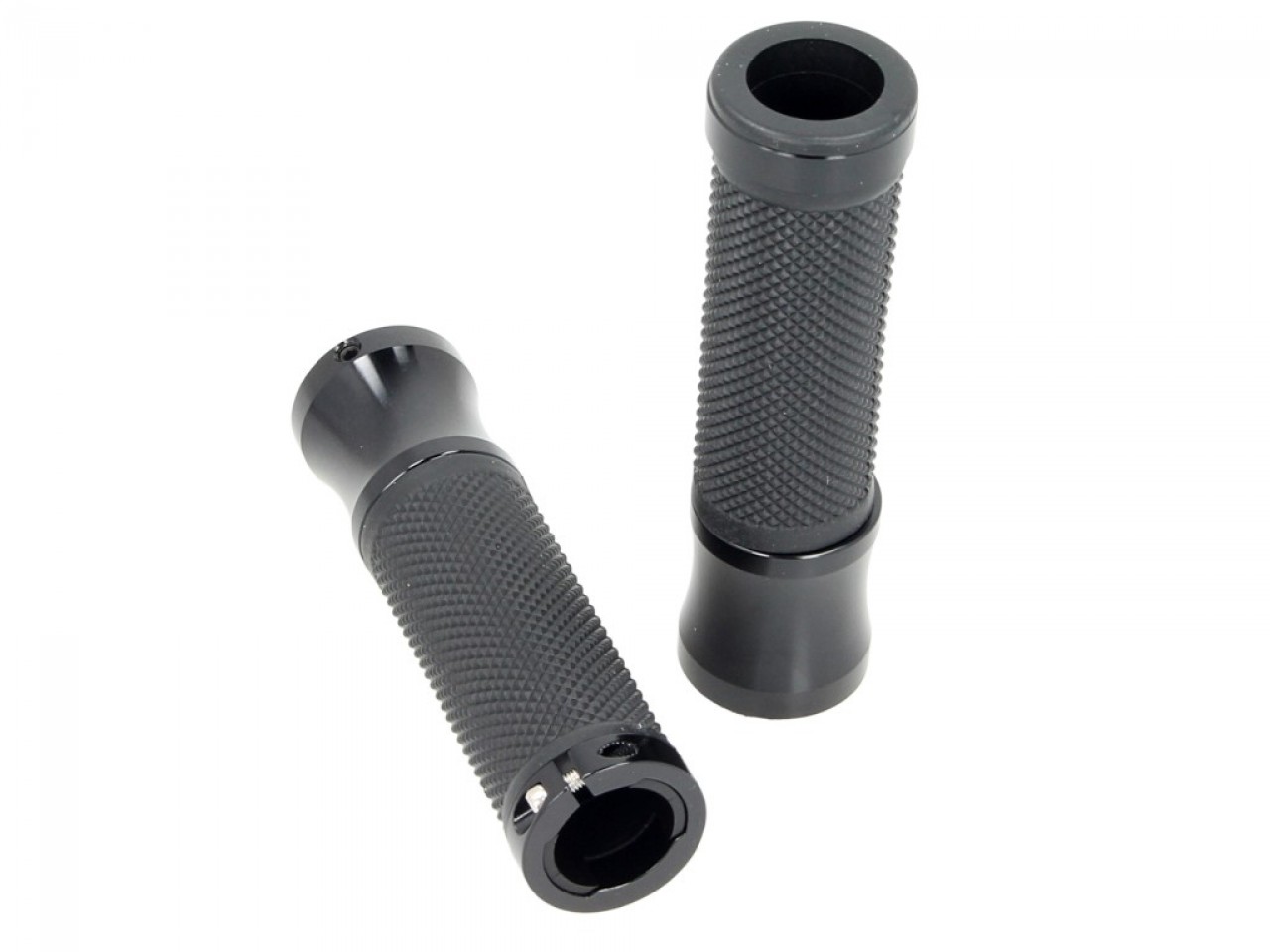 Manopole Alu-Rub nere per Vespa GTS / GTV / GT / Sei Giorni