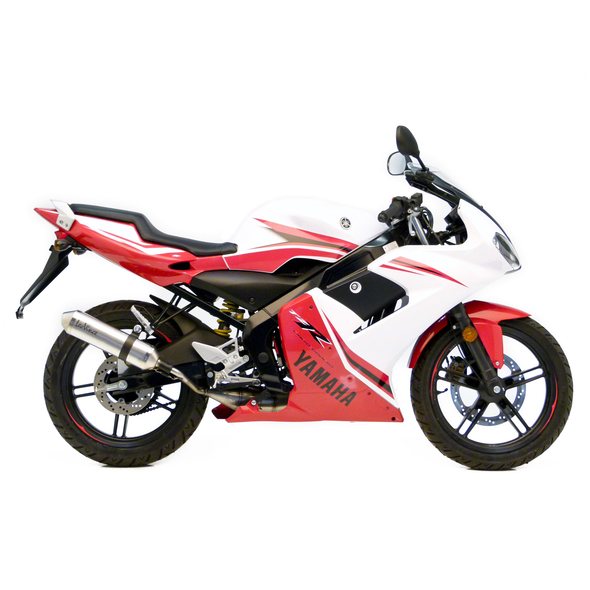 LeoVince, impianto di scarico Hand Made X-Fight, acciaio per Yamaha TZR 50 (Bj.03-13)