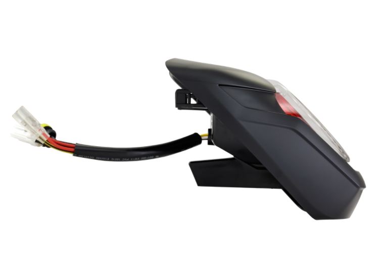 Fanale posteriore LED rosso per Vespa Primavera/​Sprint 50-150ccm, bordo - nero opaco