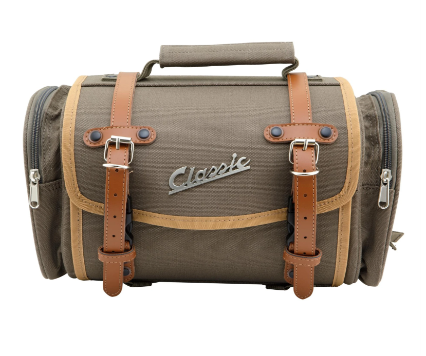Borsa "Classic" piccola per Vespa, in tela, oliva