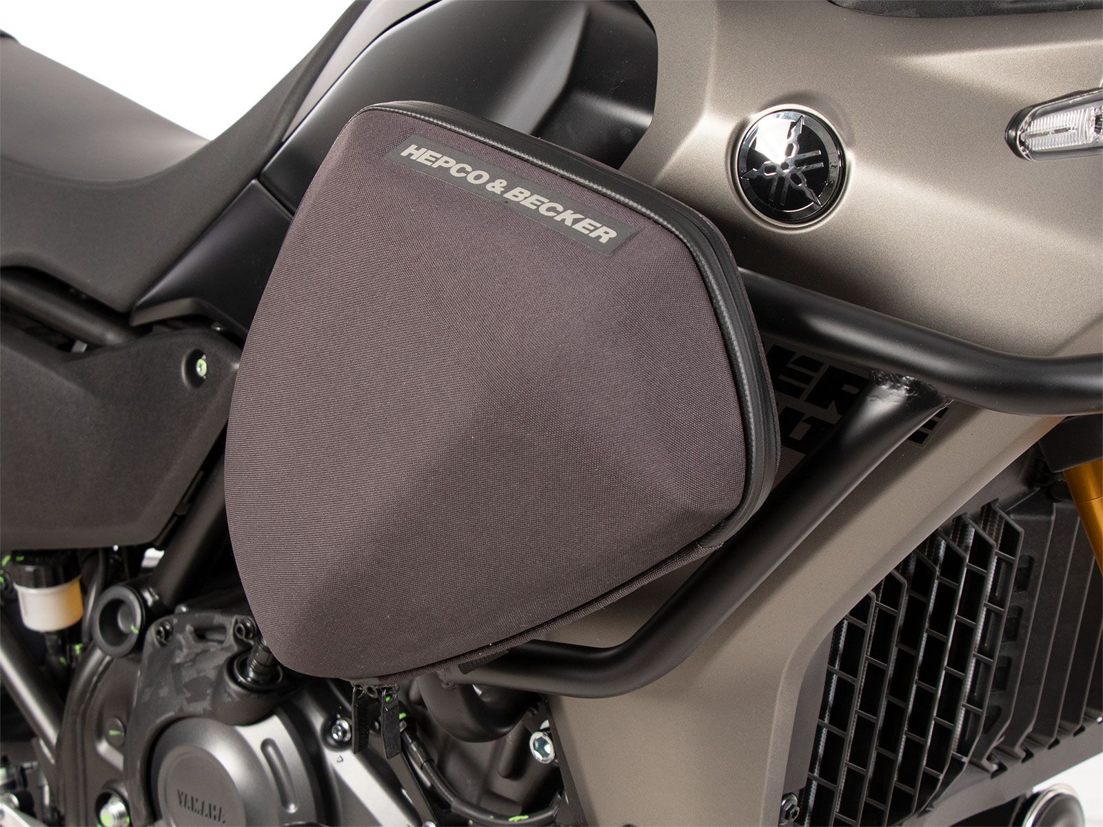 Barra di protezione serbatoio nera per Yamaha Ténéré 700 (25-) Hepco & Becker