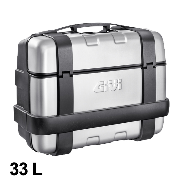 Valigia Trekker 33 litri MONOKEY con coperchio in alluminio argento Givi