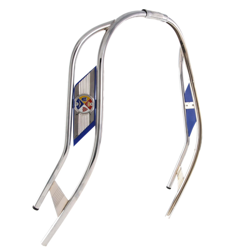 Paragambe a doppia scanalatura per Vespa PX 80-200ccm, cromo