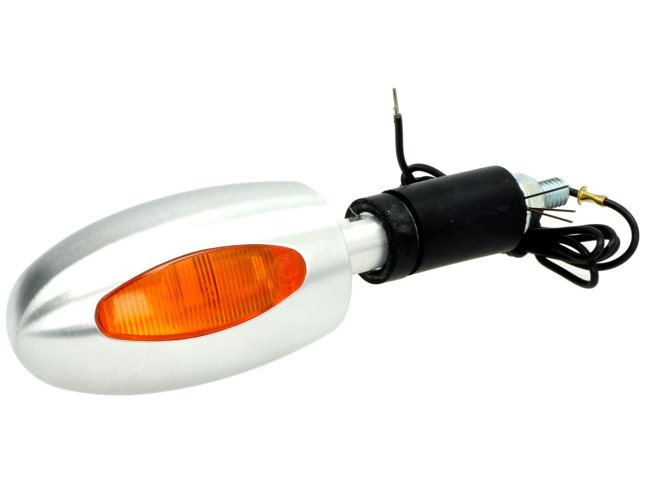 Indicatore Kellermann, BL 1000 giallo, alluminio, alogeno, VR/VL, 12 V, 21 W, argento satinato