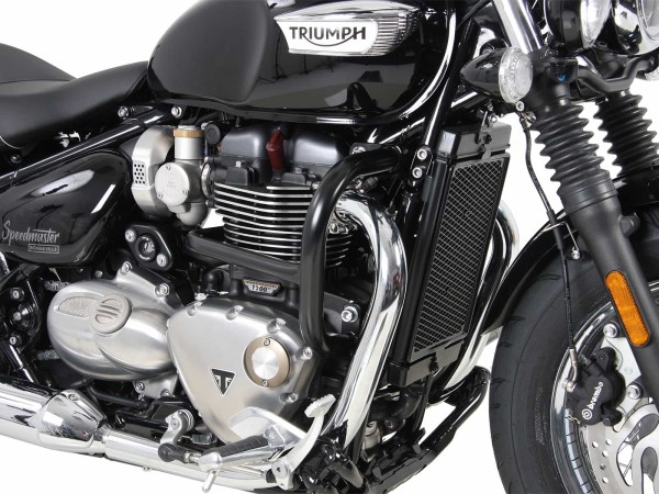 Protezione motore nera per Triumph Bonneville Speedmaster (18-) Originale Hepco & Becker