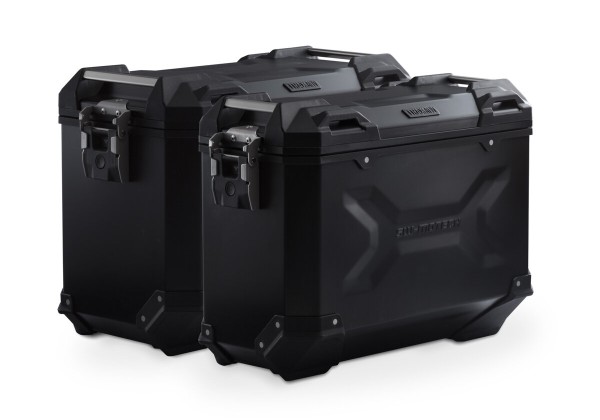 TRAX ADV sistema di valigie in alluminio nero per Moto-Guzzi V85 TT
