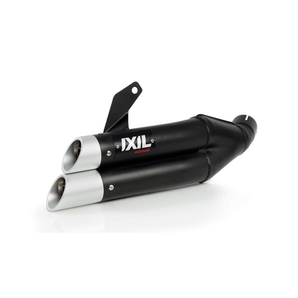 IXIL HYPERLOW XL per Yamaha MT-07 /Tracer 700 /XSR 700, acciaio inox nero, omologato E, Euro5