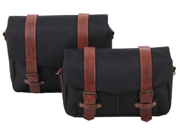 Set di borse LEGACY per corriere M/L nero per portapacchi C-Bow Original Hepco & Becker