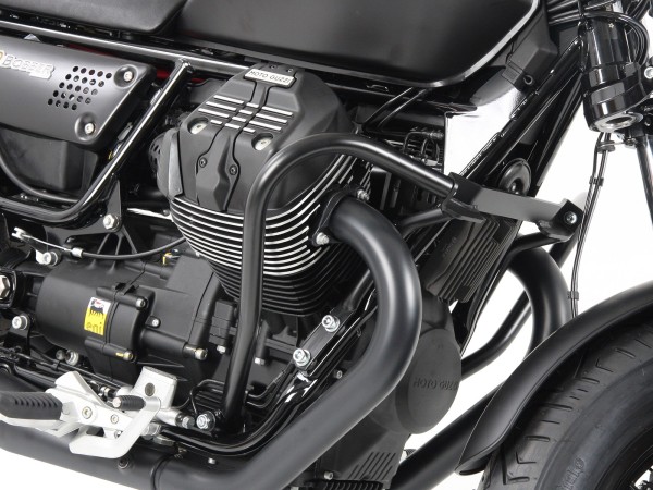 Protezione motore nera per V 9 Bobber (My.16-) / Bobber Sport (My.19-) originale Hepco & Becker