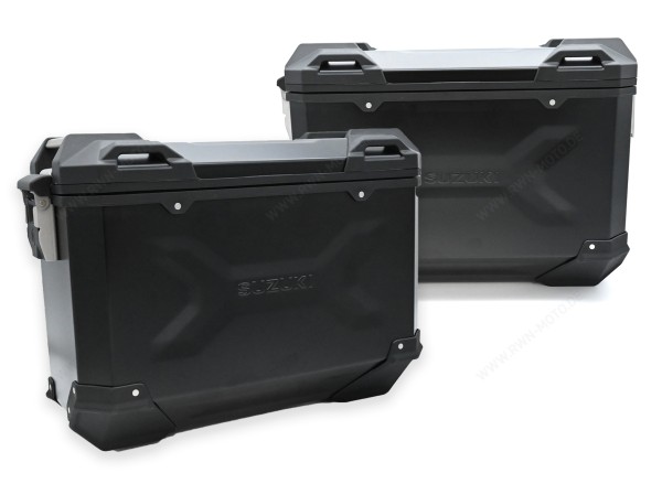Set valigie laterali, alluminio, nero per Suzuki V-strom 1050
