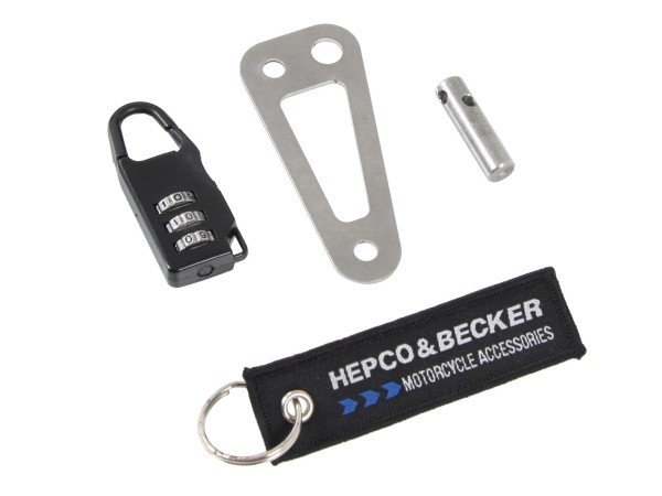 Dispositivo antifurto per borse da serbatoio e borse posteriori Lock-it Originale Hepco & Becker