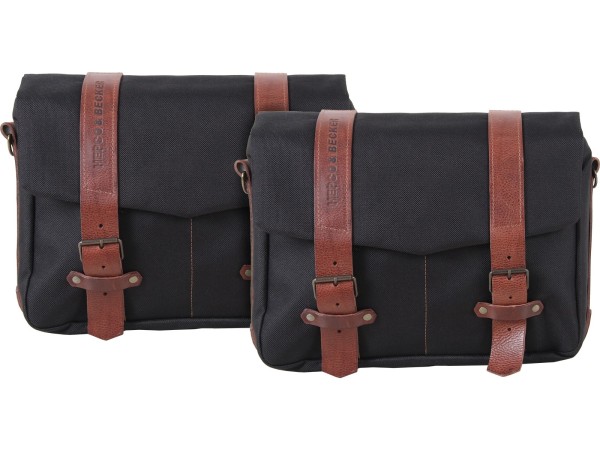 Set di borse da corriere LEGACY L/L nere per portapacchi C-Bow Original Hepco & Becker